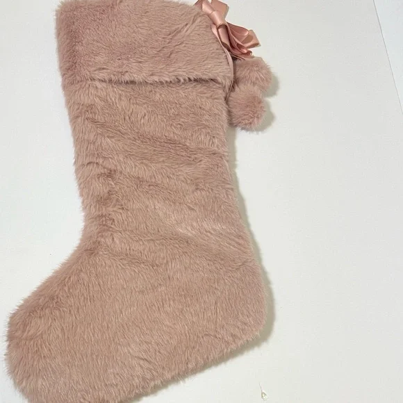 Victoria's Secret Pink Faux Fur Holiday Stocking - Picture 7 of 14